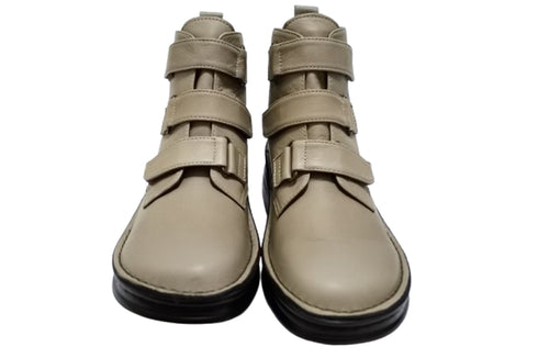 【インコルジェ8748 オークベージュ】ソフトレザーベルトブーツ